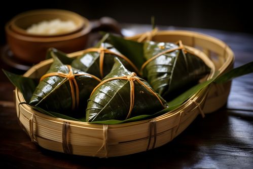 包粽子食品粽叶传统三角粽粽子图片摄影图 摄影图 下载至来源处